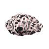 Reusable Nylon Bath Shower Cap Reversible Oversized Waterproof Shower Caps Large Designed for all Hair Lengths w Terry L