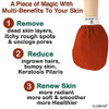 Elbahya Exfoliating Mitt Body Kessa Hammam Body Tool Remover of Dead Dry Skin or Keratosis Pilaris Made of 100 Viscose F