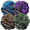 WhaleLife Loofah Bath Sponges Gentle Exfoliating Shower Loofah for Rich Lather Durable Matte Mesh Body Scrubber for Men