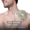 iTokGoK Premium SilverInfused 2in1 Silicone Body Scrubber DoubleSided Design Body Brush Body Scrubber Exfoliating Body B