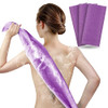 Exfoliating Towel for Body Back Legs 3Pack ARCHM Korean Bath Scrub Japanese Washcloth for Ingrown Hairs Smooth Skin Purp