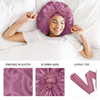 3Pcs Satin Bonnet Silk Bonnet for Sleeping Extra Large Hair Bonnets for Sleeping with Tie Band Braids