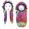 Extra Long Satin Bonnet for Braids Night Sleep Cap Hair Bonnets for Long Curly Hair Dreadlock Covers Colorful