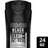 AXE Body Wash 12h Refreshing Scent Cleanser Black Frozen Pear and Cedarwood Mens Body Wash with 100 percent PlantBased M