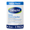 Cetaphil Bar Soap Deep Cleansing Face and Body Bar Pack of 3 For Dry to Normal Sensitive Skin Soap Free Hypoallergenic P