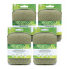 EcoTools Exfoliating Body Buffer for Body Cleansing Designed with Strap Sustainable and Vegan Body Scrubber 4 Count Pack