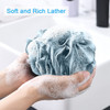 AmazerBath Bath Shower Loofah Sponge 75gPCS Bath Sponges for Men Exfoliating Set of 4 Indigo Large