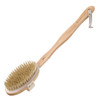 Hydrea London Body Brush Back Scrubber Shower brush with long handle 100 Natural Bristle Dry Skin Brush Exfoliating Cell