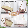 50 Inch Extra Long Natural Exfoliating Loofah Luffa Back Scrubber for Shower for Men Women Deep Clean Invigorate Your Sk