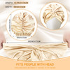 Vabean 3 Pcs Silk Bonnet for Sleeping Women Adjustable Satin Hair Wrap Double Layer Bonnet Cap Night Turban Elastic for