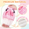 kilofly 4pc Fun Cute Animal Shower Caps for Kids Reusable Waterproof Bath Hat Set