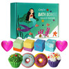 10 Bath Bombs for Kids Bath Bomb Gift Set Natural Bubble Bathbombs Shea Butter Dry Skin Moisturize Fizzy Spa Bath for He