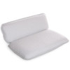BINO NonSlip Cushioned Bath Pillow with Suction Cups Silver Spa Pillow Bath Pillows for Tub Neck and Back Support Bathtu