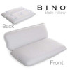 BINO NonSlip Cushioned Bath Pillow with Suction Cups Silver Spa Pillow Bath Pillows for Tub Neck and Back Support Bathtu