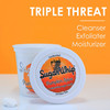 Primal Elements Sugar Scrub Exfoliating Sugar Whip Face and Body Cleanser Moisturizer Pumpkin 10 oz Package