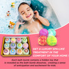 Levitural Bath Bombs Gift Set Organic Natural Spa Fizzies for Relaxation Moisturizing and Aromatherapy Perfect for Women