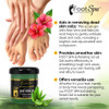 FOOT SPA Exfoliating Scrub Gel 16 Oz Manicure Pedicure and Body Exfoliator Infused with Aloe Vera and Salicylic Acid Glo