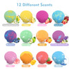 Bath Bombs for Kids with Toys Inside for Girls Boys 12 Handmade Bubble Bath Fizzies Bomb with Surprise Sea Animals Toys