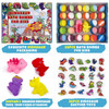 leoce 262 PCS Bath Bombs for Kids with 26 Dinosaur Suction Toys Inside Organic Kids Bath Bombs Gift Sets with 2 Squeeze