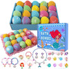 20 Pack Mermaid Bath Bombs for Girls Kids with Surprise Inside Mermaid Gifts for Girls Birthday Gifts Easter Christmas P