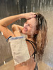 MicrodermaMitt ULTRA Exfoliating Mitt The Ultimate Deep Exfoliating Body Scrubber Kese Glove Keratosis Pilaris Strawberr