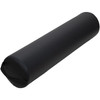 ForPro Full Round Bolster Pillow Black Oil and StainResistant for Massage and Yoga 6 R x 26 L