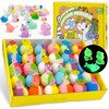 Yekery Bath Bombs for Kids with Toy Inside 30 PCS Natrual and Organic Bubble Bath Bombs with GlowinTheDark Surprise Insi