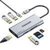 USB C Hub, QGeeM USB 4k to HDMI Adapter, 7 in 1 USB-C Dongle with 100W PD,USB 3.0, Card Reader, Compatible for MacBook iPhone 15/17 Ipad Pro max,Chro online at globaldelivered