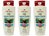 Old Spice Fresher Collection Fiji Scent Mens Body Wash 16 Oz Pack of 3