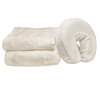 Master Massage 3Piece Flannel Sheet Set Off White