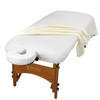 Master Massage 3Piece Flannel Sheet Set Off White