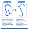 Body Back Buddy Elite Improved Design Versatile Handheld Massage Stick for Full Body Muscle Pain Relief Professional Gra