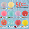 Bath Bombs for Women Gift Set 50 Pcs Natural Organic Bubble Bathbombs with 10 Rich Scents Handmade Bubble Bath Fizzy for