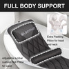 Full Body Bath Pillow Bathtub PillowsRemovable Lumbar Cushion with 17 NonSlip Suction Cups 4D Air Mesh Fit Any Tub Luxur