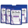Dr Teals Pure Epsom Magnesium Salt Soak Soothe Sleep with Lavender 3 lb Pack of 4