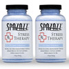 Spazazz Rx Stress Therapy Natural Spa Bath Salt Aromatherapy Crystals 2 Pack 19oz DeStress Calming Relaxing Natural Arom