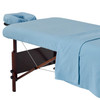 Master Massage Universal Massage Table Flannel Sheet Set 3 in 1 Table Cover Face Cushion Cover Table Sheet Sky Blue