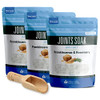 Joints Bath Soak 3 Pack Soothing Epsom Salt with Rosemary and Frankincense Essential Oils Plus Vitamin Crystals in BPA F