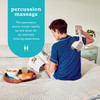 Homedics Percussion Action Massager with Heat Adjustable Intensity Dual Pivoting Heads 2 Sets Interchangeable Nodes Heat