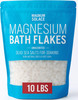 Magnesium Flakes for Bath Magnesium Chloride Flakes Dead Sea Salts for Soaking 10 LBS
