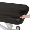 EarthLite Massage Table Protection Cover 100 PU Fitted Sheet Fits Round Square Corners 2832 Black