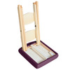 Master Massage Wooden HandyFolding Massage Stool Purple