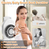Wall Mounted Electric Back Scrubber With Spin Head for Shower Body Brush for Deep Cleansing Exfoliating and Massaging Dr