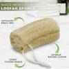 6 Pack Natural Loofah Exfoliating Body Scrubber 5 Inches Organic Luffa Bath Sponge Exfoliating Shower Body Scrubber for