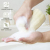 6 Pack Natural Loofah Exfoliating Body Scrubber 5 Inches Organic Luffa Bath Sponge Exfoliating Shower Body Scrubber for
