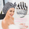 Luvruitaky Shower Cap Luxury Shower Caps for Women Reusable Waterproof Hair Cap for Shower with Adjustable Bowknot Hair