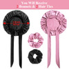 22 Satin Bonnets with Scrunchies for Kids Cute Hair Bonnets for Girls Sleeping Curly Hair A