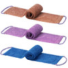 Yrarbil 3 Pieces African Net Sponge African Exfoliating Bathing Back Scrubbers with Handles Shower Net Body Scrubber Ski