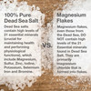 One With Nature 100 Pure Dead Sea Salt for Bath 5lb Unscented Dead Sea Salt is high in Essential Minerals Such as Magnes
