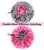 Sent Hair Kids Satin Bonnet Sleeping Cap Adjustable Sleep Bonnet with Drawstring Reversible Night Caps for 03 Years Old